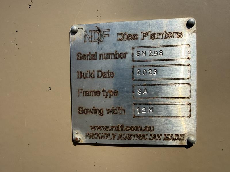 NDF Disc Planter 2023 12m 333mm SA750.